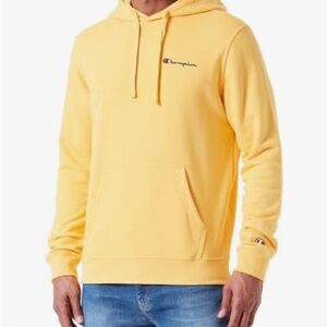 🆗 Champion Men's Bright Yellow Hoodie